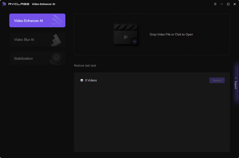 avclabs video enhancer interface