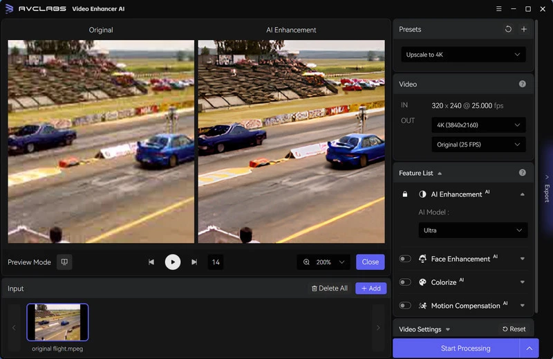 enhance 4k video